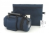 Dark Blue Tefillin Carrier with Tallit bag