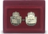 Hamsa Tallit Clips with Jerusalem Design