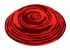 Premium Handmade DMC Knitted Red and Black Swirl Kippah