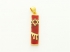 Gold Filled Red Enamel Mezuzah Pendant