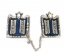 Silver Plated Ten Commandments Tallit Clips