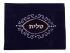 Dark Blue Velvet Tallit & Tefillin Bags-scroll design