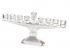 Contemporary Wide Crystal Chanukah Menorah