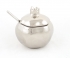 Silver Ceramic Pomegranate Honey Dish
