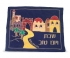 Blue Silk Challah Cover - Old City design