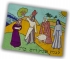 Rikmat Elimelech Raw Silk "Four Mothers" Challah Cover