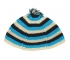 Frik Kippah with blue black and beige stripes