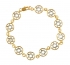 Two Tone Star of David Gold filled bracelet