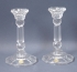 Elegant Glass Candlesticks
