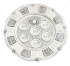 Antique Round Silver Plated Passover Plate