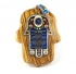 Wood Hamsa with Home Blessing in Russian