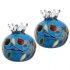 Colorful Pomegranate design Glass Candlesticks