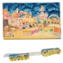 Jerusalem Challah Board & Challah Knife + Stand