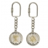 Judaic Keychain - Menorah with Star of David
