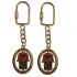 Judaic Keychain - Colorful Hamsa with "Chai"
