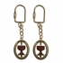 Judaic Keychain - Menorah Design