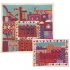 Hand Embroidered Old City Matzah and Afikoman Cover