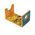 Hand Painted Wooden Shofar Stand-Small