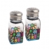 Colorful Jerusalem design Glass Salt & Pepper Shakers