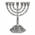 Pewter Twelve Tribes 7 Branch Menorah