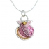 Pink Pomegranate Necklace by Ester Shahaf