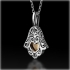 Ethnic Kabbalah Hamsa Necklace by HaAri