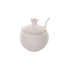 Rosh Hashanah Porcelain Pomegranate Honey Dish with Spoon