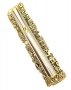 Silver and Gold Plated Jerusalem Mezuzah