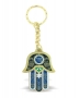Blue Hamsa Mazal Keychain