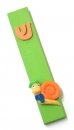 Wood childrens mezuzah - snail design