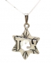 Sterling Silver Star of David with Zion Pendant