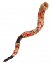 Yemenite Decorated Shofar - Oriental Red