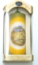 Safed Round Pillar "Jerusalem of Gold" Havdalah Candle