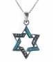 Opal and Sterling Silver David Pendant