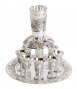Silver plated Jerusalem Kiddush cups set