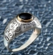 Five Metal Onyx Ring - Protection against Evil Eye