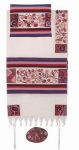 Emanuel Hand Embroidery Tallit - The Matriarchs in color