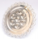 Round Silver Plated Passover Plate