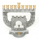 Brass Menorah with Dreidel - Old City