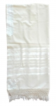 Sefardi Wool Tallit with Net Fringe