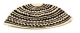 Black and White striped Frik Kippah