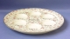 Pink Flower design Ceramic Passover Seder Plate