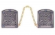 Jerusalem Tallit Clips - Pewter