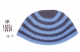 Light blue and Gray Striped Frik Kippah