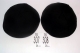 Black Terylene Kippah 9"