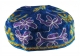 Blue Bucharian Hand Embroidered Kippah