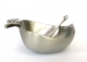 Pewter Apple Honey Dish