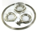 Pewter & Glass Rosh Hashanah plate