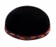Yemenite Kippah with colorful geometric border