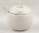 White Ceramic Apple Honey Dish